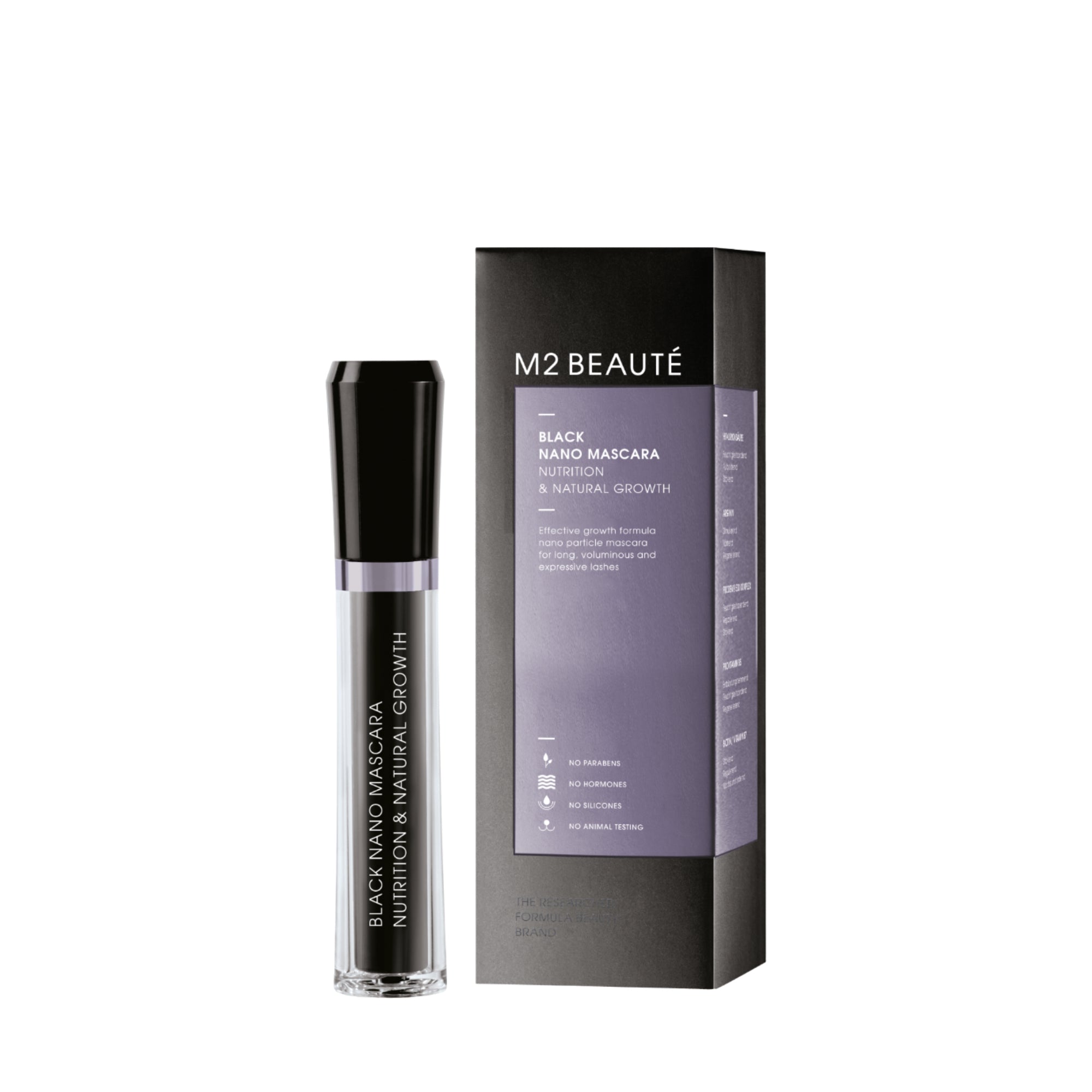 Black Nano Mascara Nutrition & Natural Growth