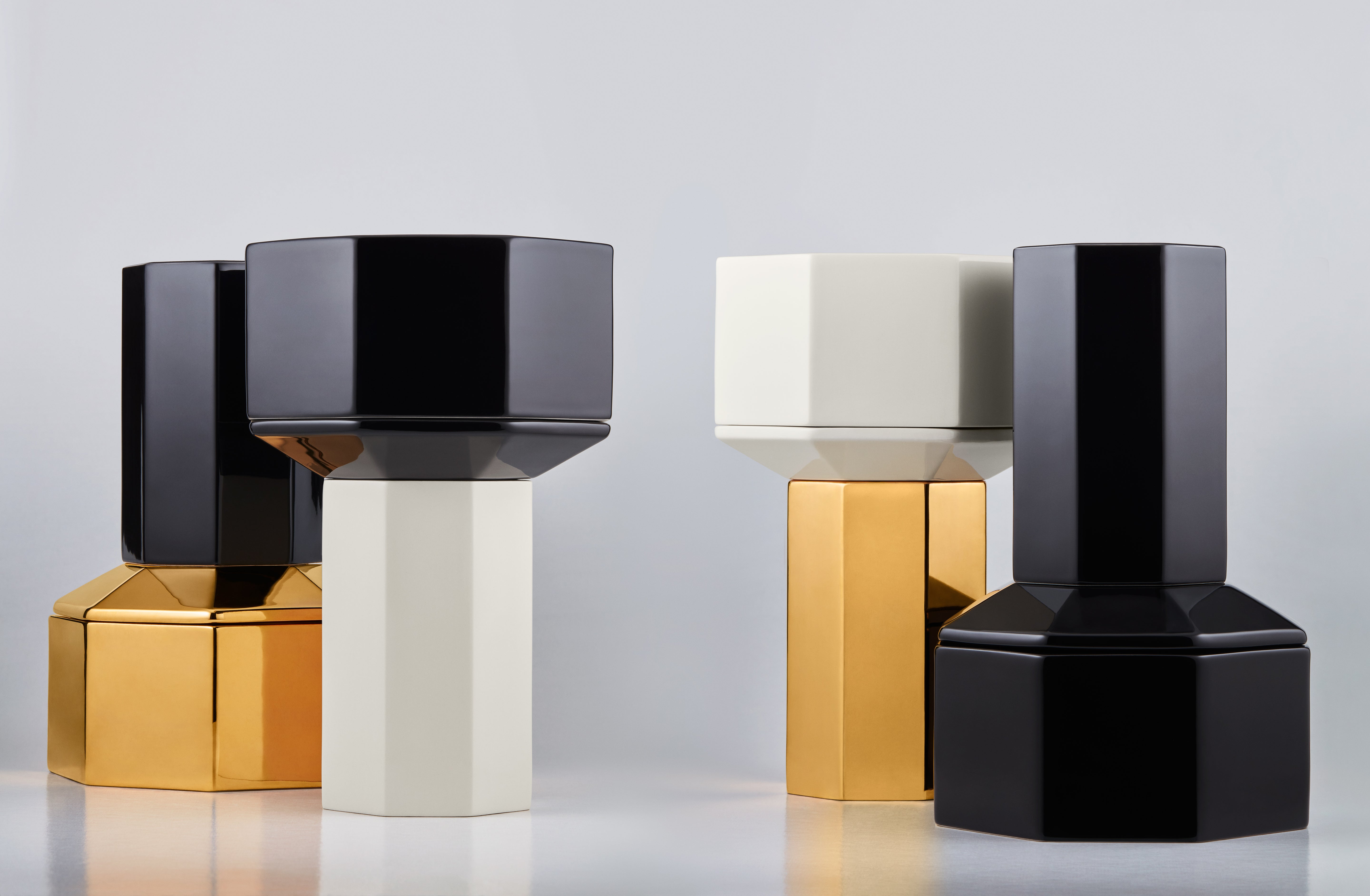 Black Amber Pillar Candle