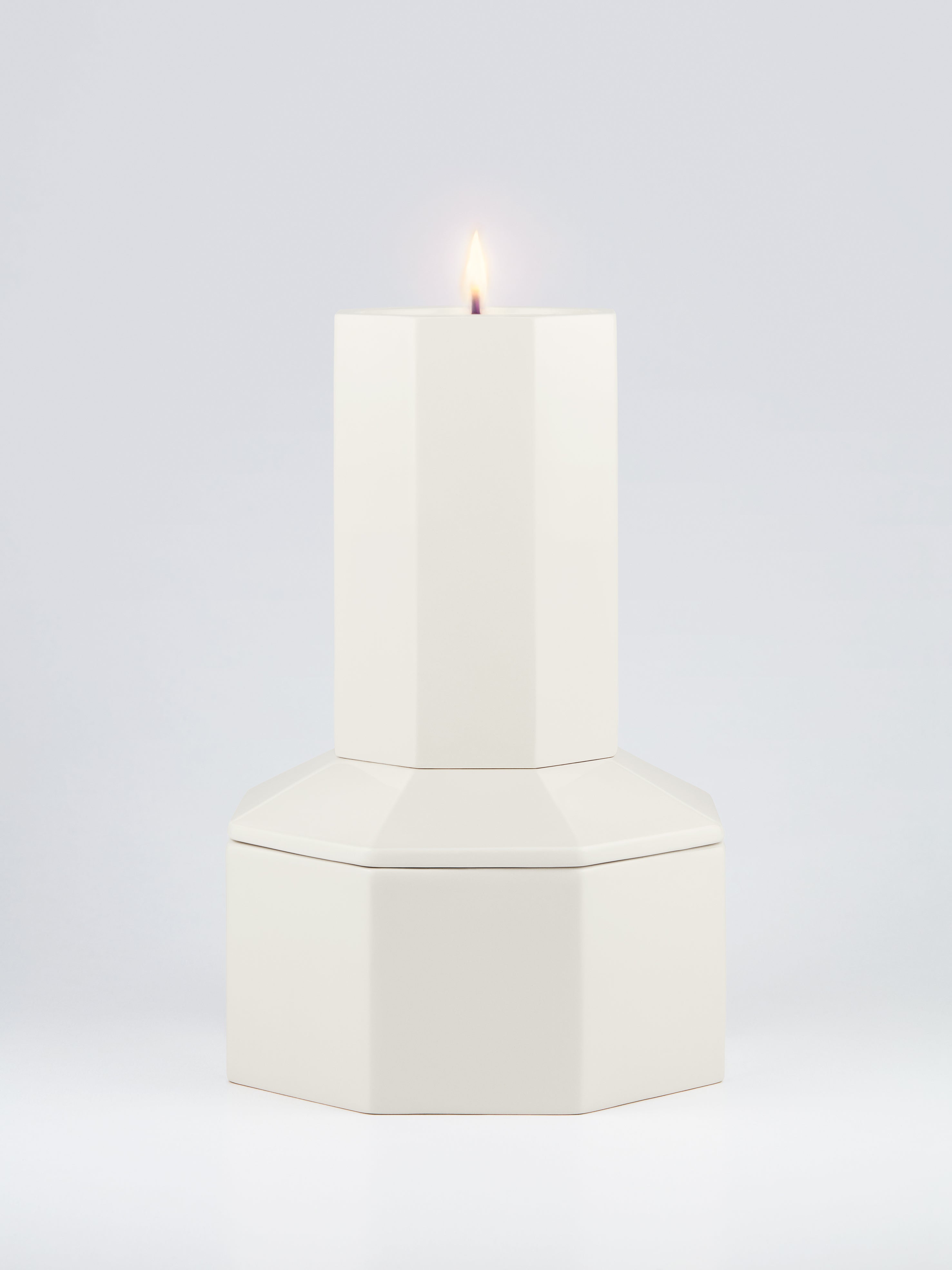 Ivory Saffron Pillar Candle